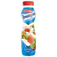 Йогурт питьевой Эрмигурт 1.2% клубника-киви, 290г