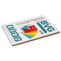 Цветная бумага для принтера Bvg интенсив 5 цветов, А4, 100 листов, 80г/м2