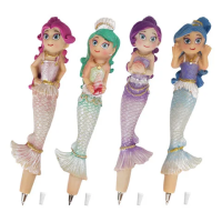 Ручка шариковая Brauberg Русалочки-2 синяя, 0.5мм, ассорти