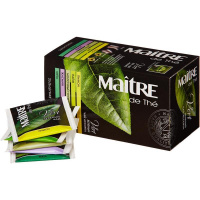 Чай Maitre зеленый, ассорти, 25 пакетиков