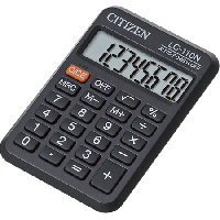 Калькулятор карманный Citizen LC-110N черный, 8 разрядов