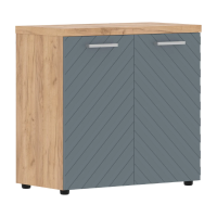 Шкаф с глухими малыми дверьми и топом TLLC 85.1 Серо-голубой/Дуб Бофорд Z 854х452х833 TORR LUX