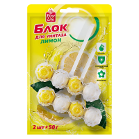 Fine Life Блок для унитаза Лимон, 50г х 2 шт