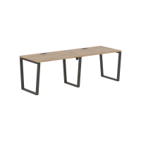 Стол 2-х местный EVWST 2380 Дуб Денвер светлый/Мокко 2326х800х750 EDIS