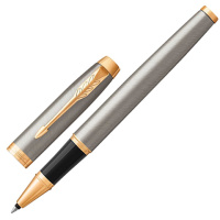Ручка-роллер Parker IM Core F, серебристый/позолоченный корпус, 1931663