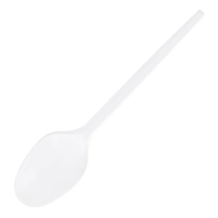 Ложка одноразовая Vzlp Эконом из полистирола белая, 100шт