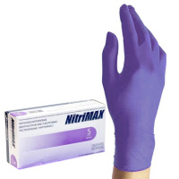 Перчатки нитриловые Nitrimax S, фиолетовые, 100шт (50 пар)