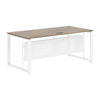 Стол руководителя EST 189M Кария Пальмира/Белый 1800х900х750 ENIO
