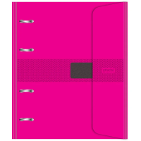 Тетрадь на кольцах Attache розовый, А5, 120 листов, в клетку, на кольцах