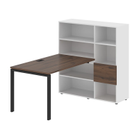 Рабочая станция EURST 1213 Дуб Денвер тёмный/Черный 1790х1250х1355 EDIS