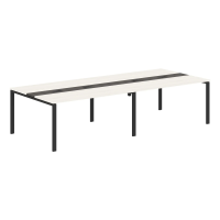 Конференц стол EUCT 3114 Ясень Траун/Черный 3132х1346х750 EDIS