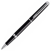 Ручка-роллер Waterman Hemisphere Mars Black М, черный/серебристый корпус, S0920550