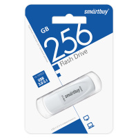 Память Smart Buy 'Crown'  256GB, USB 3.0 Flash Drive, белый