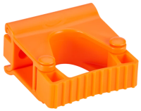 Настенное крепление Vikan 83мм, гигиеничное, и зажим, оранжевый, 10137