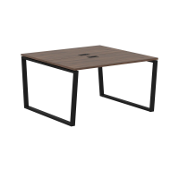 Стол 2-х местный EVWST 1313 Дуб Денвер тёмный/Черный 1360х1346х750 EDIS