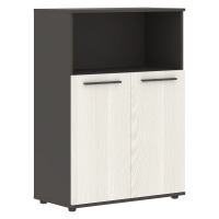 Шкаф средний широкий EMCS 85.3 ЯсеньТраун/Мокко/Мокко 852х430х1199 EDIS