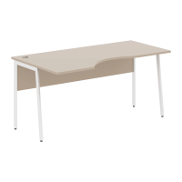 Стол прямой СА-1P(L) Мокачино/Белый 1600х900х755 IMAGO PLUS