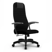 Кресло офисное Метта SU BU150-10, сетка, черная, крестовина пластик Pl