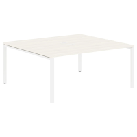 Стол 2-х местный EUWST 1716 Ясень Траун/Белый 1760х1606х750 EDIS