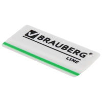 Ластик Brauberg Partner 57х18х8мм, белый