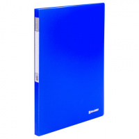 Файловая папка Brauberg Neon синяя, А4, на 20 вкладышей