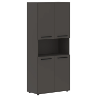 Шкаф высокий широкий EHCS 85.4 Мокко/Черный/Мокко 852х430х1967 EDIS