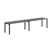 Стол 2-х местный EUWST 3567 Дуб Денвер тёмный/Черный 3526х670х750 EDIS