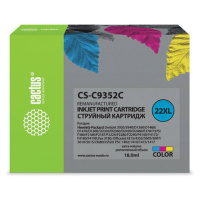 Картридж струйный Cactus CS-C9352C №22XL, 21мл, цветной