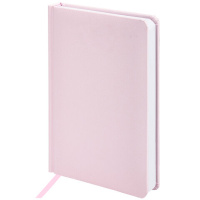 Ежедневник недатированный Brauberg Profile светло-розовый, А5, 136 листов, кожзам