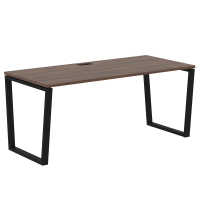 Стол прямой EVST 1780 Дуб Денвер тёмный/Черный 1760х800х750 EDIS