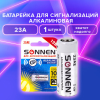 Батарейка Sonnen 23АЕ, 12В, алкалиновая, 1шт/уп