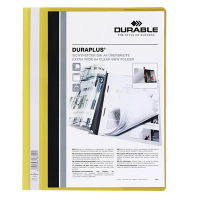 Скоросшиватель пластиковый Durable Duraplus желтый, А4, 2579-04