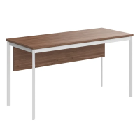 Стол прямой Skyland Imago-S СП-3.1SD, ясень шимо/белый полуматовый, 1400х600х755мм