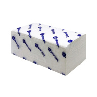 Бумажные полотенца листовые 1-слойные белые V-ОПТИМУМ 5000 (20 пачек х 250 листо