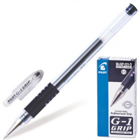 Ручка гелевая Pilot G1 Grip BLGP-G1-5 черная, 0.5мм