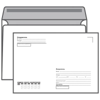 Конверт почтовый Курт C5 белый, 162х229мм, 80г/м2, 100шт, декстрин, Кому-куда