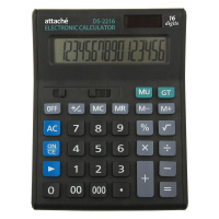 Калькулятор настольный Калькулятор ПОЛНОРАЗМЕРНЫЙ настольный Attache Economy 16 разр., чёрный
