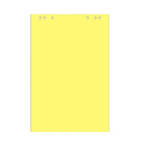 Блокнот для флипчарта Attache 67.5х98см, 20 листов, желтый пастельный