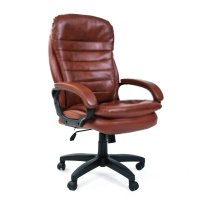 Кресло руководителя Chairman 795 LT иск. кожа, коричневая, матовая, крестовина хром