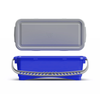 Ведро с крышкой и ручкой герметичное TTS,  синее,  10 л, 0B003225