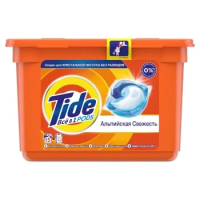 Капсулы для стирки Tide Pods 15шт, альпийская свежесть, автомат