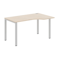 Стол эргономичный XS6CET 149(R) Бук Тиара/Серый 1400х900х750 XTEN-S60