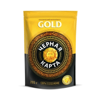 Кофе ЧЕРНАЯ КАРТА Gold растворимый, 150г