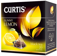 Чай Curtis Sunny Lemon, черный, 20 пакетиков