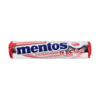 Жевательная резинка Mentos Pure White клубника, 10шт