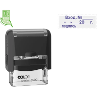 Штамп стандартных слов Colop Printer Вход.№__дата подпись, 38х14мм, черный, C20 3.7