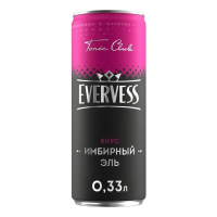 Напиток газированный Evervess Тоник Имбирный эль, 330мл, ж/б