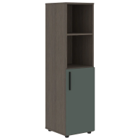 Шкаф средний узкий VMCS 40.5 Нефрит/Дуб Сильвер 400х430х1517 VELION