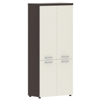 Шкаф со средними и малыми дверьми TLHC 85.3 Латте/Венге Магия Z 856х450х1968 TORR LUX