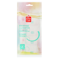 Fine Life Салфетки влажные очищающие универсальные, 8 x 8шт